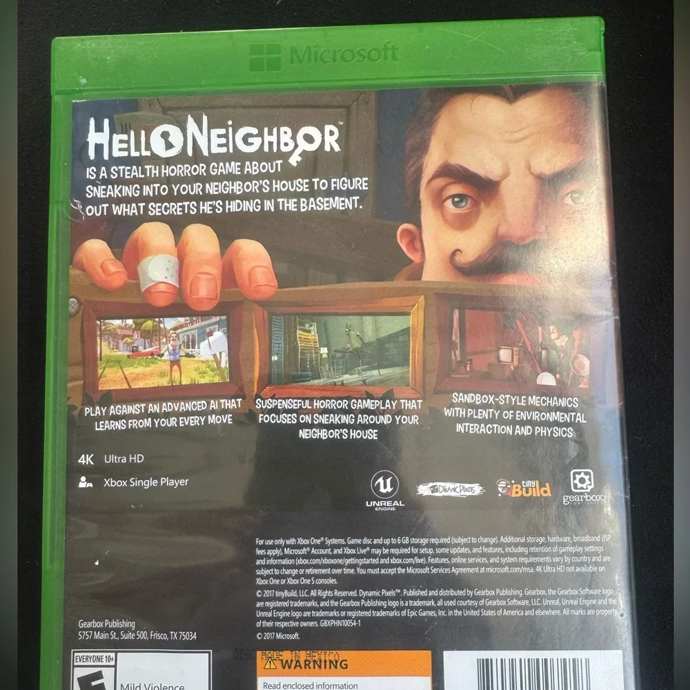 Hello Neighbor Microsoft Xbox One